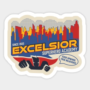 Excelsior Superhero Academy Sticker